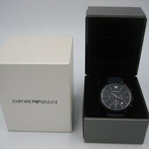 Emporio Armani Men’s Watch AR2481 Leather Band Stainless Steel Case NEW w/ Box